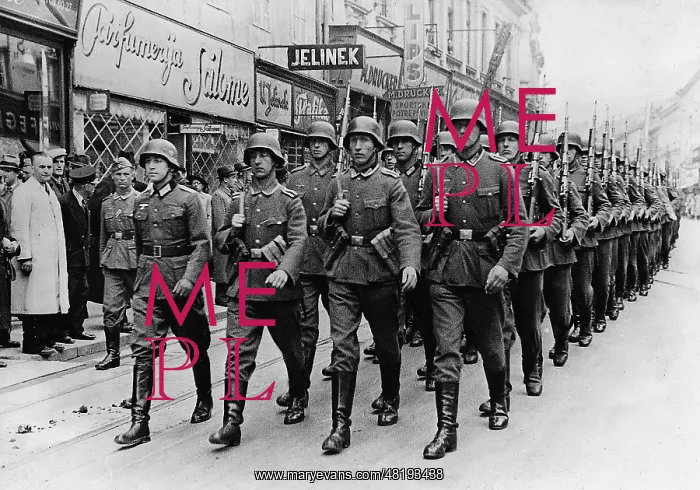 : German soldier in Agram, 1941 : German soldier in Agram, 1941