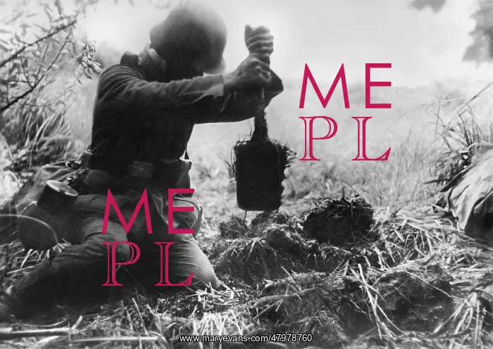 : German Soldier Digging a Foxhole : German Soldier Digging a Foxhole