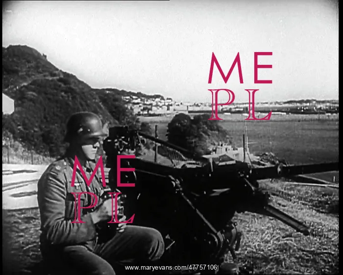: A German Soldier Manning a Machine Gun Somewhere : A German Soldier Manning a Machine Gun Somewhere