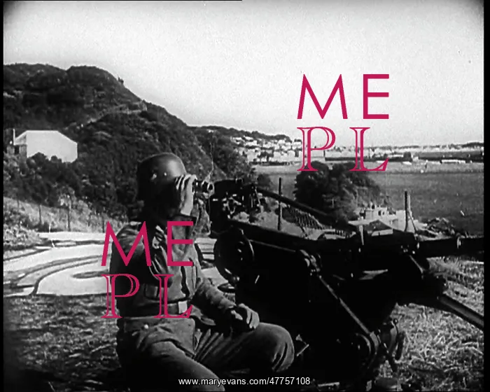  : A German Soldier Manning a Machine Gun Somewhere