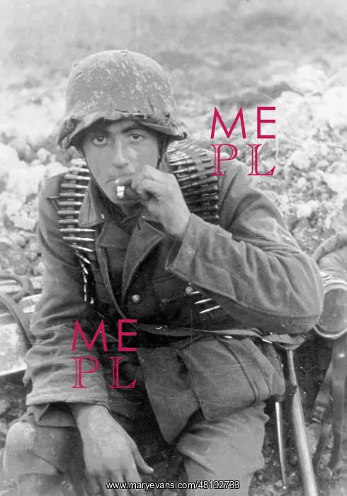 : A German Soldier During a Pause in the Fighting at the Easte : A German Soldier During a Pause in the Fighting at the Easte