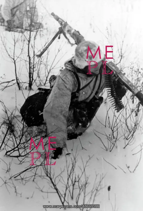 : German soldier on the snow-covered Eastern Front, 1942 : German soldier on the snow-covered Eastern Front, 1942