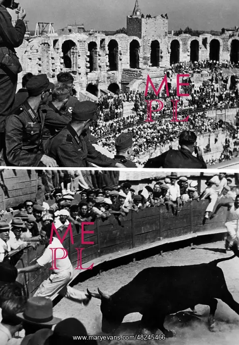 : German soldiers in Arles, 1943 : German soldiers in Arles, 1943
