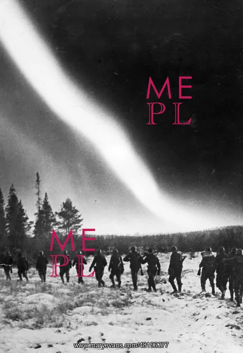 : German soldiers marching on the Arctic Ocean front, 1942 : German soldiers marching on the Arctic Ocean front, 1942