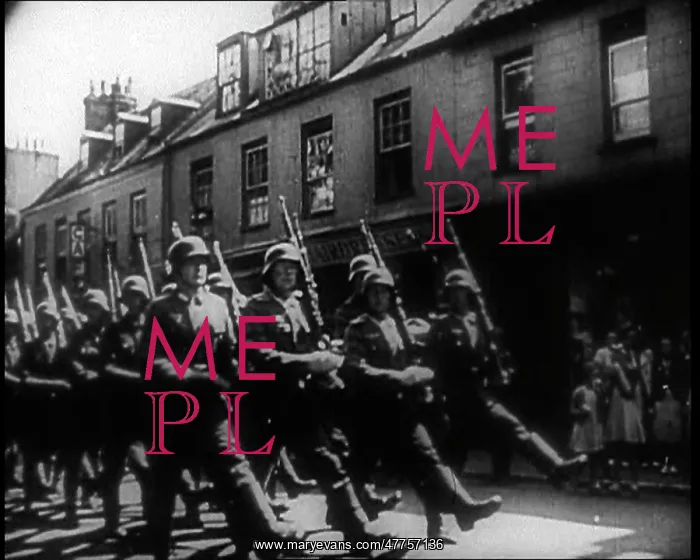 : German Soldiers Marching Down a Street Somewhere : German Soldiers Marching Down a Street Somewhere