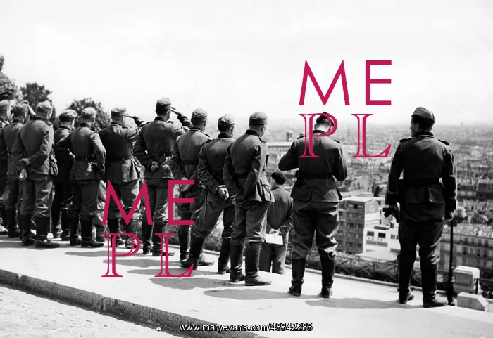 : German soldiers on Montmartre, 1940 : German soldiers on Montmartre, 1940