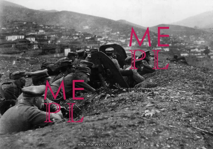 : German soldiers on the front near Salonica during the First : German soldiers on the front near Salonica during the First