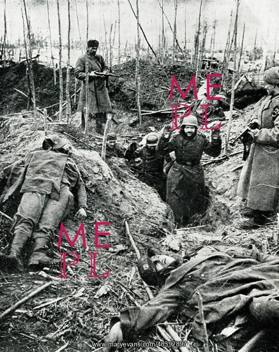 : German soldiers surrender to Russians, WW2 : German soldiers surrender to Russians, WW2