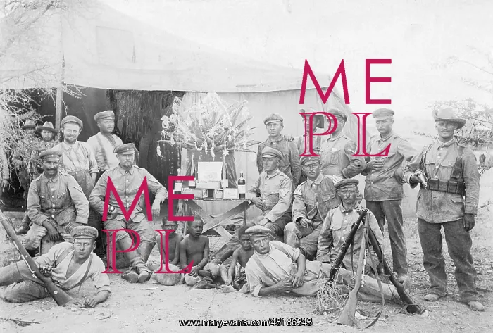 : German soldiers at the time of the uprising of the Herero in : German soldiers at the time of the uprising of the Herero in