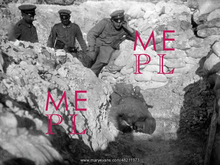 : German soldiers in trenches at the Western Front, 1915 : German soldiers in trenches at the Western Front, 1915