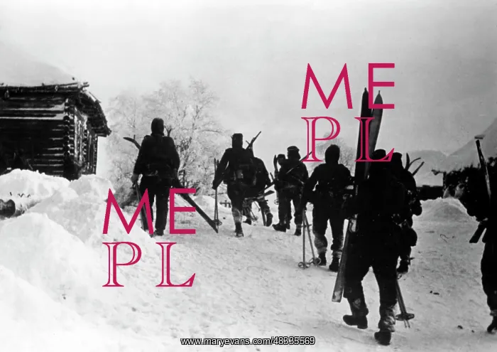 : German soldiers in winter, 1942 : German soldiers in winter, 1942