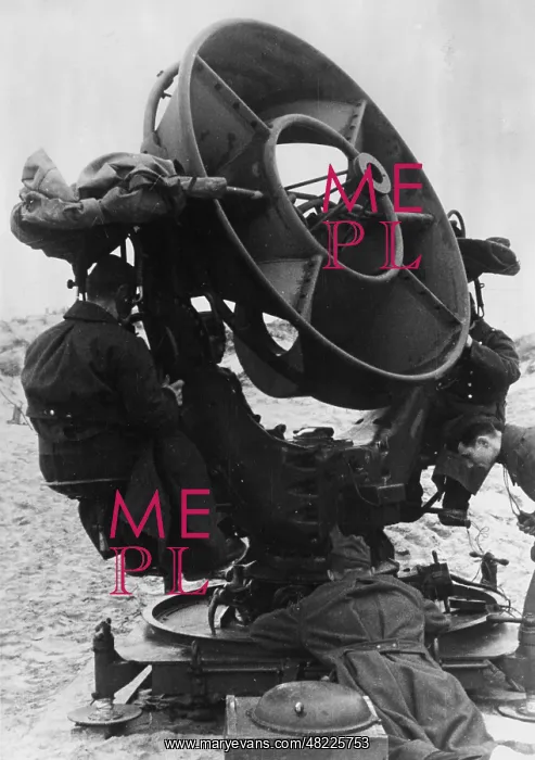 : German sound detector on the Atlantic Wall, 1944 : German sound detector on the Atlantic Wall, 1944