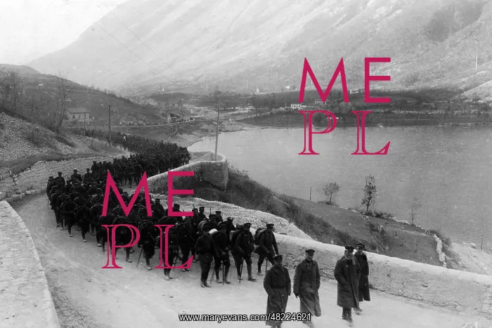 : German storm troops on the march, 1917 : German storm troops on the march, 1917