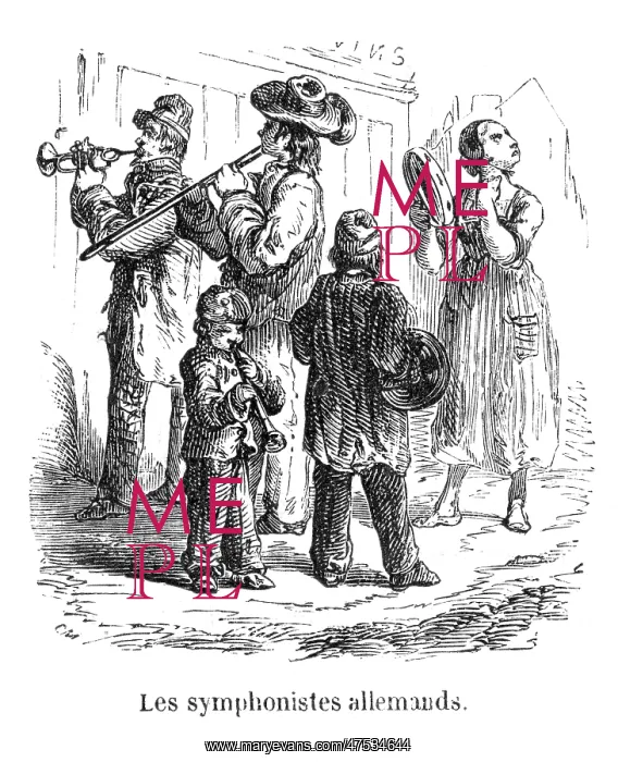  : German street band, 1857