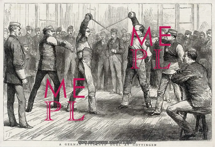 : GERMAN STUDENT DUEL / 1880 : GERMAN STUDENT DUEL / 1880