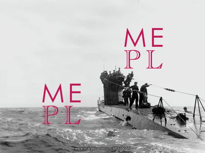 : German submarine on an enemy voyage : German submarine on an enemy voyage