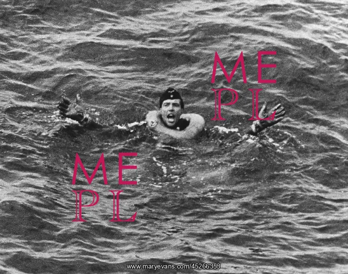 : German submariner from U-175 has a life ring around : German submariner from U-175 has a life ring around