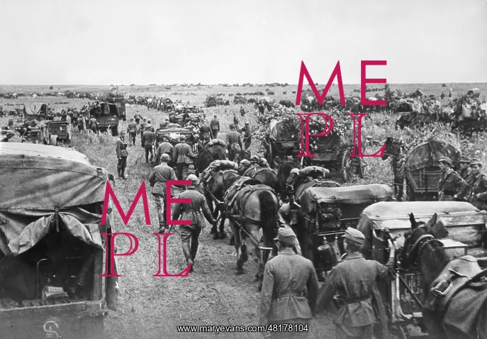 : German supply convoy on the Eastern Front, 1942 : German supply convoy on the Eastern Front, 1942
