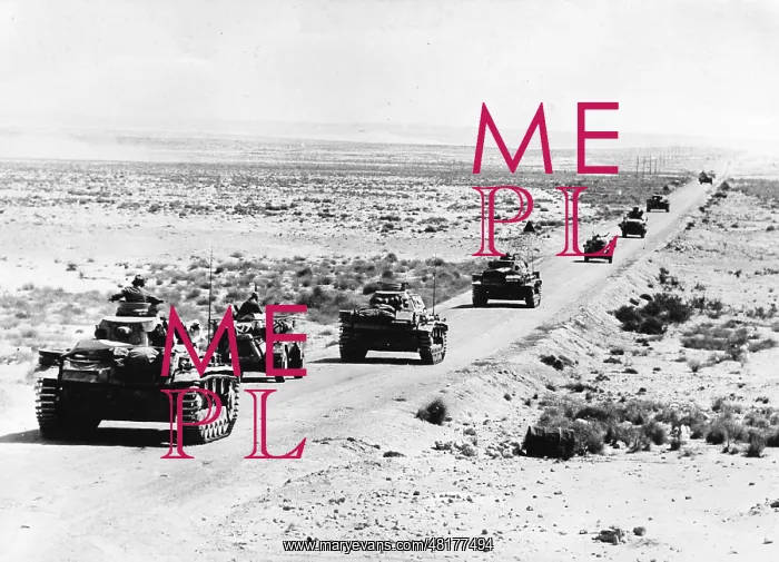 : German tank column in Africa, 1941 : German tank column in Africa, 1941