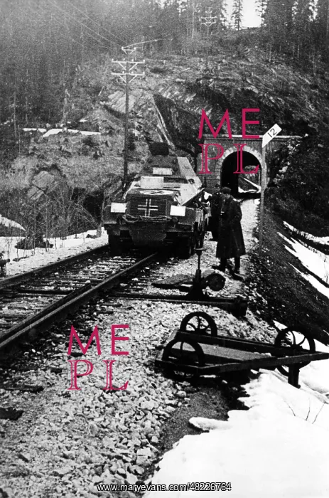 : German tank in Norway, 1940 : German tank in Norway, 1940