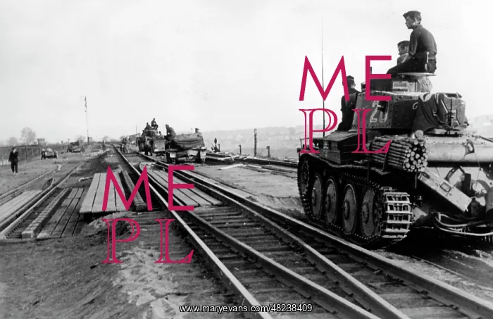 : German tank at Vitebsk, 1941 : German tank at Vitebsk, 1941