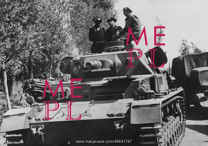 : German tank on the Western Front, 1940 : German tank on the Western Front, 1940