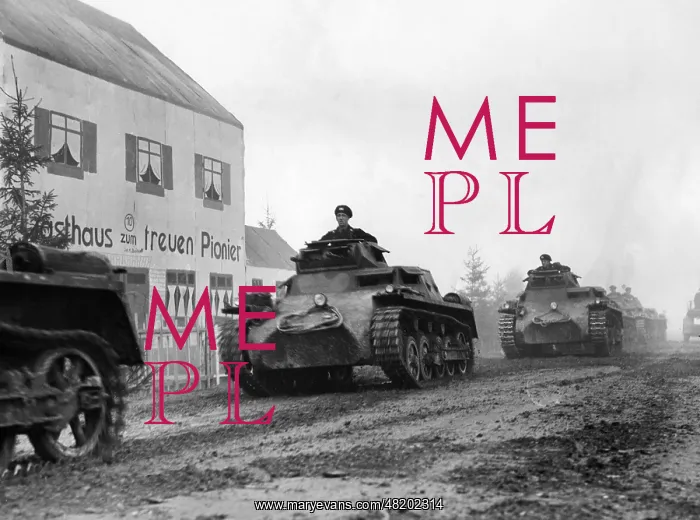 : German tanks during an exercise, 1935 : German tanks during an exercise, 1935