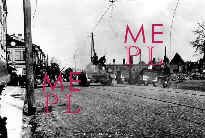 : German tanks on the march to Minsk, 1941 : German tanks on the march to Minsk, 1941
