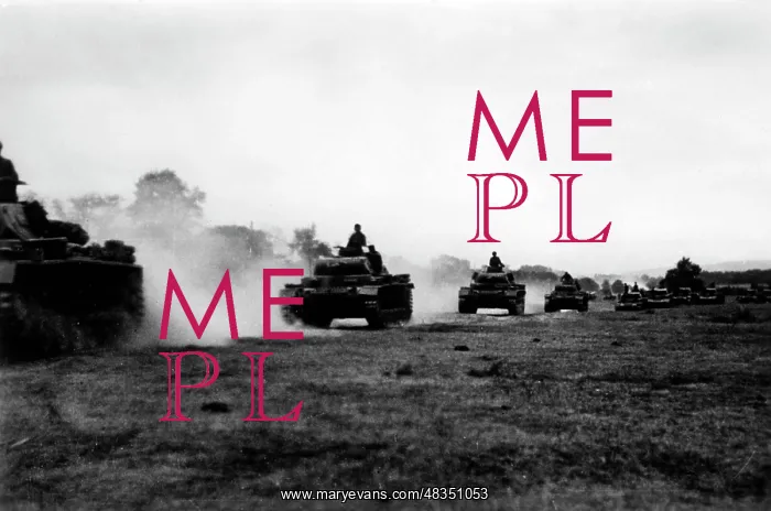 : German tanks on the march at the southern sector : German tanks on the march at the southern sector