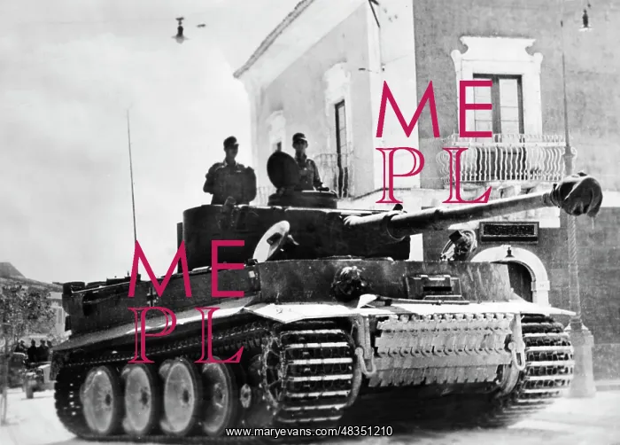 : German Tiger tank in Sicily, 1943 : German Tiger tank in Sicily, 1943