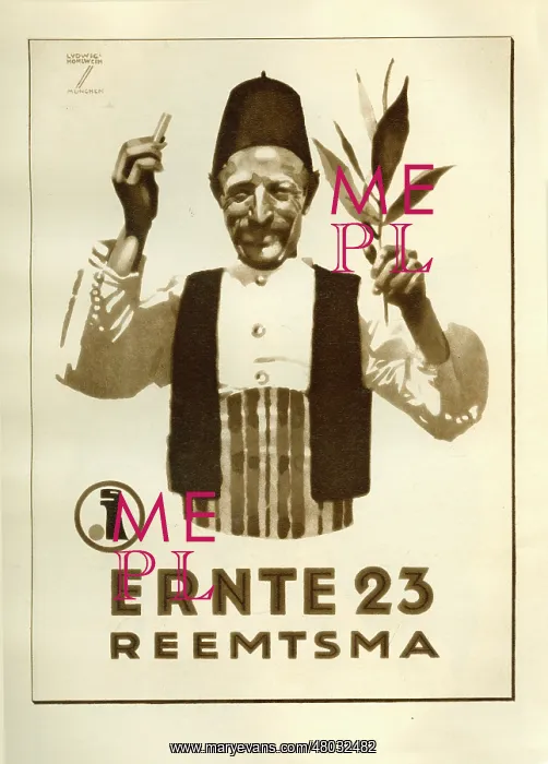 : A German tobacco advertisement for Reemtsma : A German tobacco advertisement for Reemtsma