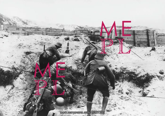 : German trench mortar WWI : German trench mortar WWI