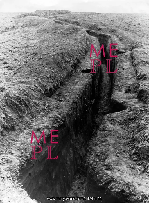 : German trenches on the Western Front, 1944 : German trenches on the Western Front, 1944