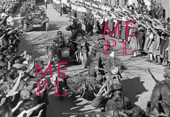 : German troops arrive in Styria, 1938 : German troops arrive in Styria, 1938