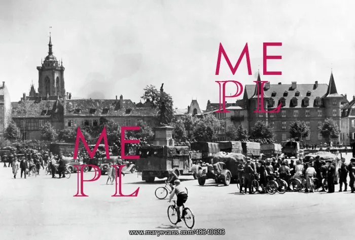 : German troops in Colmar, 1940 : German troops in Colmar, 1940