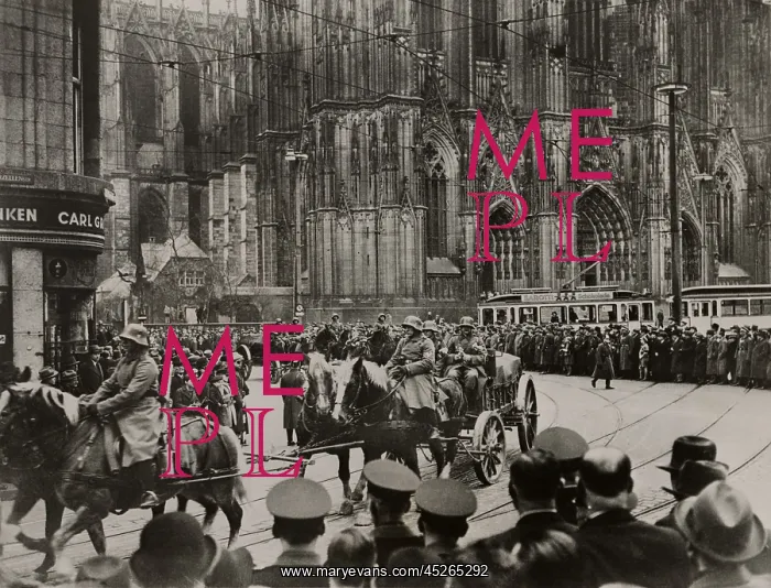  : German troops entering Cologne, March 17, 1936
