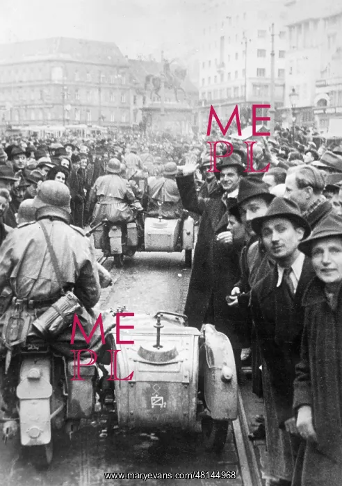 : German troops entering Zagreb, 1941 : German troops entering Zagreb, 1941