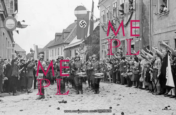 : German troops in Grottau, 1938 : German troops in Grottau, 1938