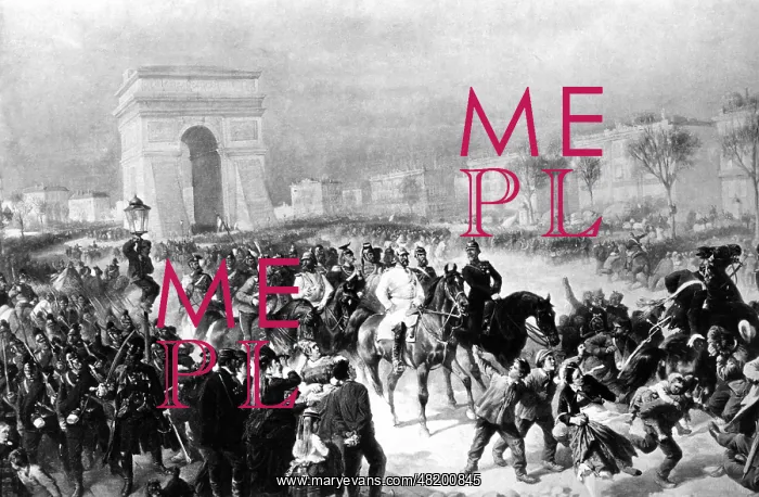 : German troops invade Paris, 1871 : German troops invade Paris, 1871