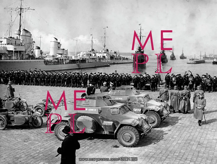 : German troops marching in the Klaipeda region, 1939 : German troops marching in the Klaipeda region, 1939
