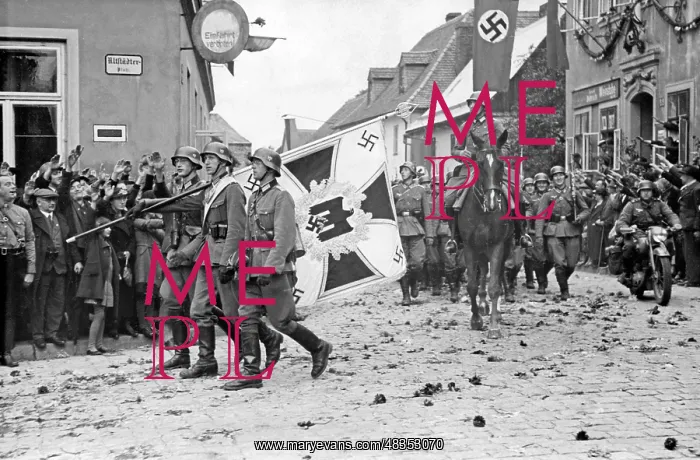 : German troops occupied the Sudetenland, 1938 : German troops occupied the Sudetenland, 1938