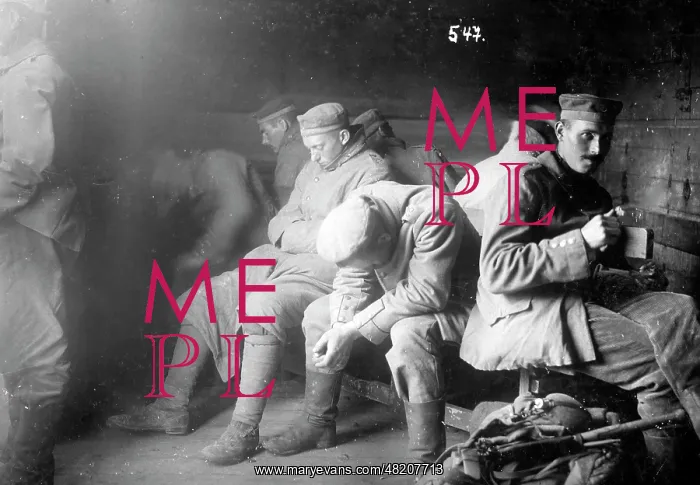 : German troops on a train, 1915 : German troops on a train, 1915