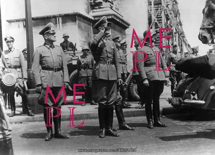: German troops at the victory parade in Paris, 1940 : German troops at the victory parade in Paris, 1940