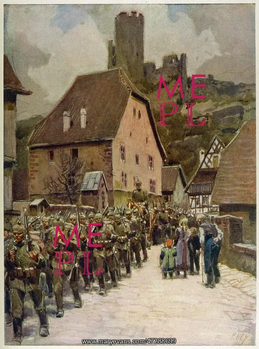 : GERMAN TROOPS IN VOSGES : GERMAN TROOPS IN VOSGES
