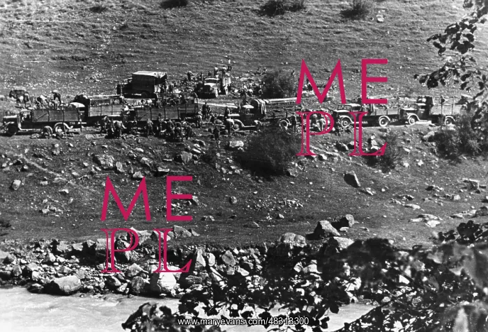 : German trucks on the Elbrus, 1942 : German trucks on the Elbrus, 1942