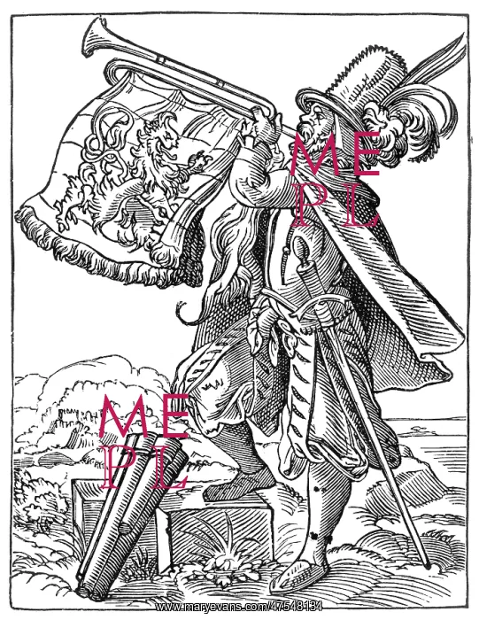 : German trumpeter c.1600 : German trumpeter c.1600