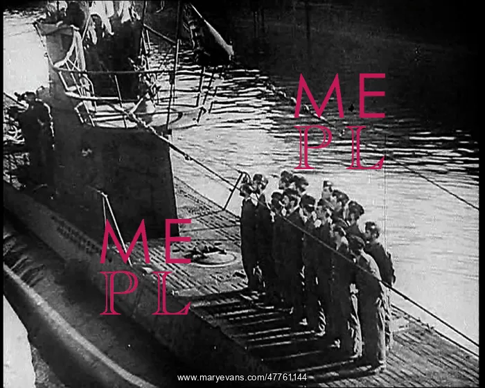 : A German U-Boat Docked at Port : A German U-Boat Docked at Port