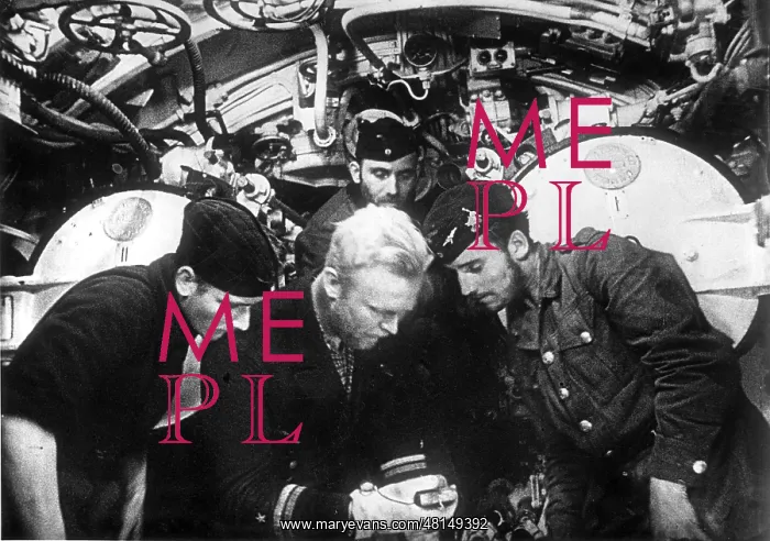 : German U-boat on enemy ride in the Second World War : German U-boat on enemy ride in the Second World War
