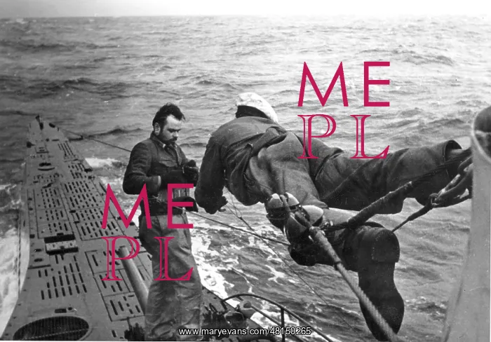 : German U-boat on enemy ride in the Second World War : German U-boat on enemy ride in the Second World War