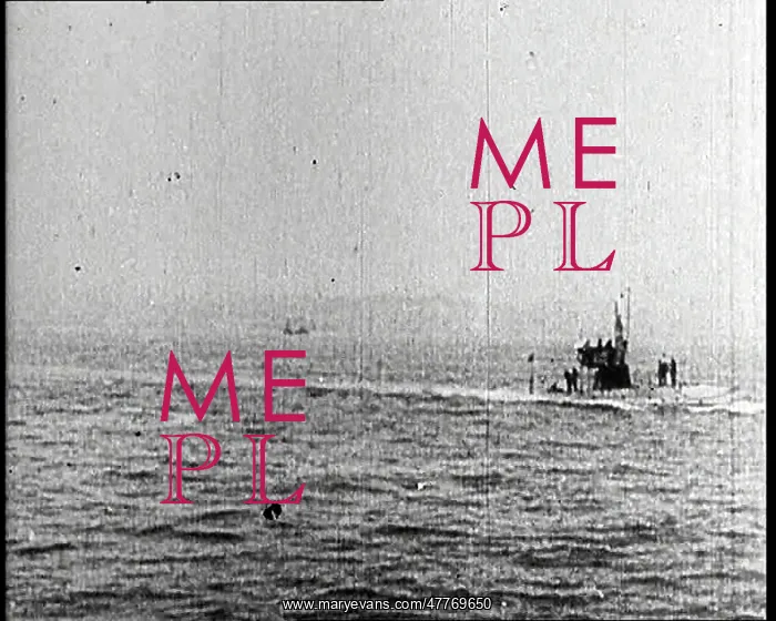 : A German U Boat Moving With Its Conning Tower : A German U Boat Moving With Its Conning Tower